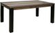 International Furniture Direct Loft Brown Gray Dining Table with Black Frame-0