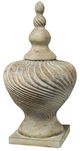 A & B Home Chester White Swirl Vase-0