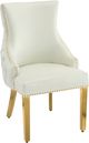 Meridian Furniture Tuft White Velvet Dining Chair-0
