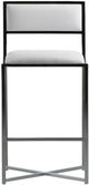 Modus Furniture Amalfi Chrome/White X-Base Bar Stool-2
