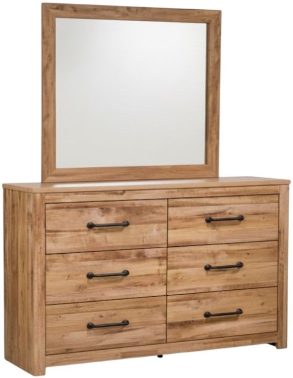 Signature Design by Ashley® Branstony Brown Dresser and Mirror-0