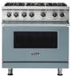 Viking® 5 Series 36" November Sky Pro Style Liquid Propane Gas Range-0