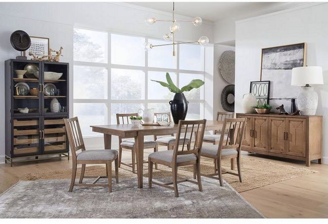 Magnussen Home® Ainsley Cerused Khaki Round Dining Table-4