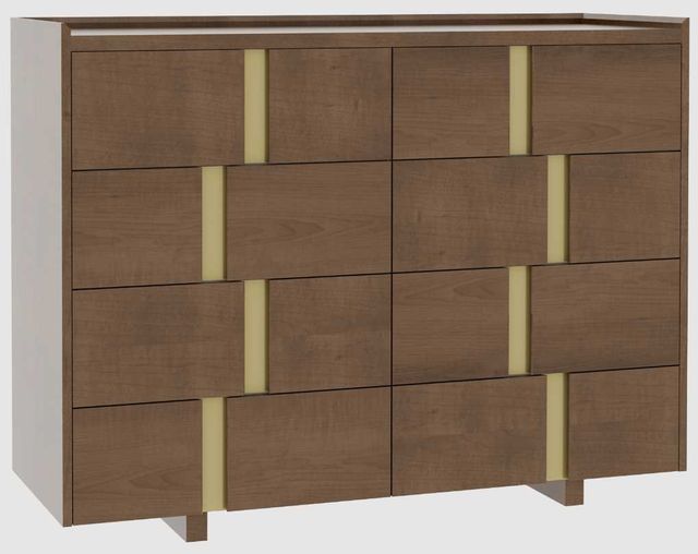 Country View Woodworking Verrado 55" Wood Legs 8-Drawer Dresser-0
