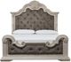 Signature Design by Ashley® Andonhall Antique White Queen Upholstered Panel Bed-2