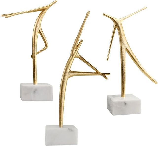 StyleCraft Norman Wyatt Home Gold/White Decorative Objects-0