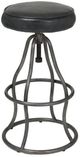 LH Home Seating Coachella Bowie Black/Gunmetal Adjustable Stool-0