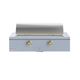 Caliber™ Rockwell Social 42" 2-Burner Bluestone Built-In Natural Gas Grill with Gold Hardware-1