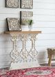 A & B Home White Washed Console Table-4