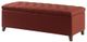 Olliix by Madison Park Rust Red Shandra Tufted Top Storage Bench-2