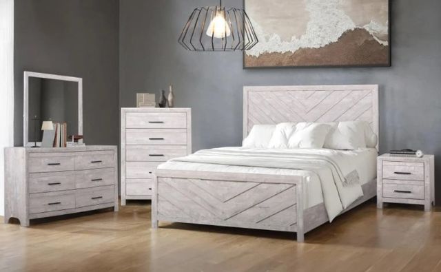 New Classic® Home Furnishings Biscayne Driftwood Dresser and Mirror-1