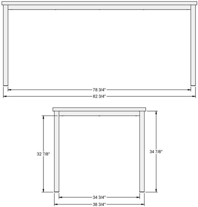 Amisco Customizable Nicholson Solid Birch Decorative Bolts Table-2