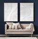 Crestview Collection White Ways 2-Piece White Wall Art Set-1