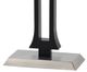 Cal® Lighting & Accessories Brushed Steel/Espresso Floor Lamp-2