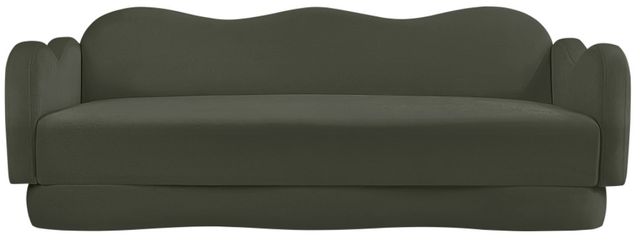 Meridian Furniture Bloom Green Velvet Upholstered Sofa-1