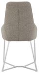 VIG Furniture Stark 2-Piece Gray/Stainless Steel Modern Dining Chair Set-3