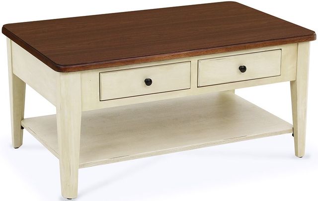 Peters-Revington™ Casual Choices™ Walnut Cocktail Table with Pistachio Base-0