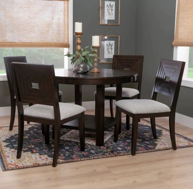 Powell® Ingram 5-Piece Black/Gray Dining Set-1