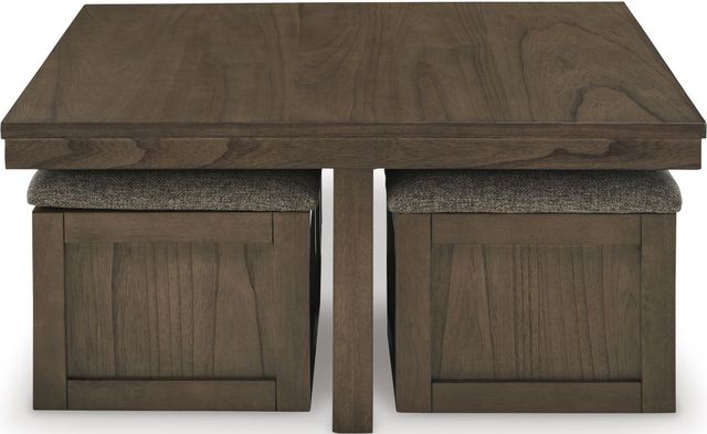 Signature Design by Ashley® Boardernest 5-Piece Brown Coffee Table and Stool Set-2