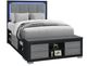 Global Furniture USA Emma 5-Piece Black/Gray King Storage Panel Bedroom Set-2