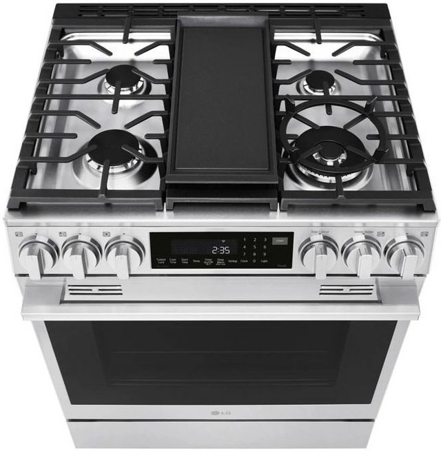 LG 30" PrintProof® Stainless Steel Slide In Gas Range-3