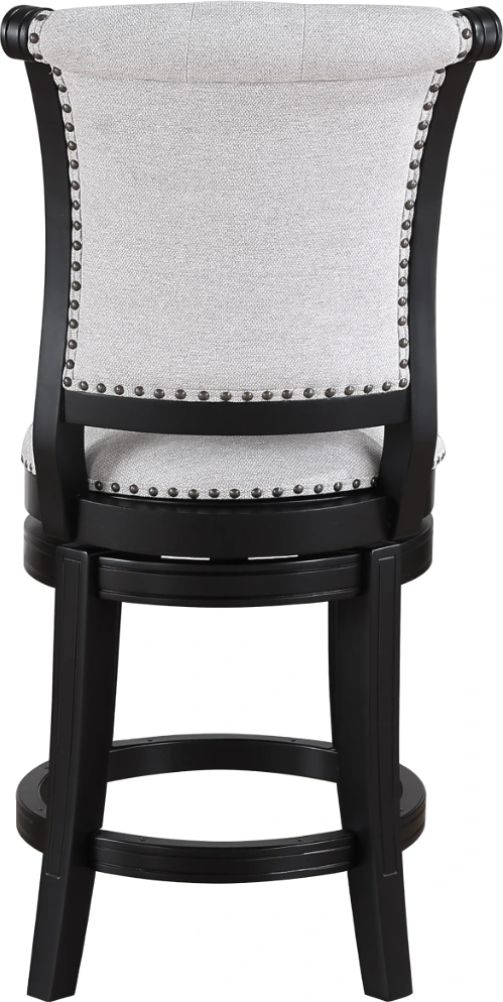 Crown Mark Granville Black/Dove Swivel Pub Stool-3