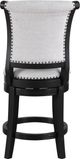 Crown Mark Granville Black/Dove Swivel Pub Stool-3
