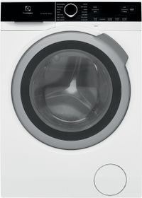 Front view of the Electrolux 2.4 Cu. Ft. Compact Stackable White Front Load Washer