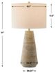 Uttermost® Mosier Beige/Gray Table Lamp with Brass Accent-2
