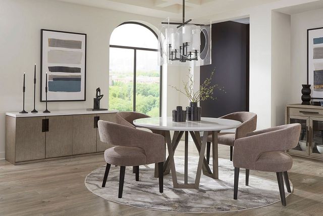 Parker House® Pure Modern Moonstone Dining Table with Gray Base-1