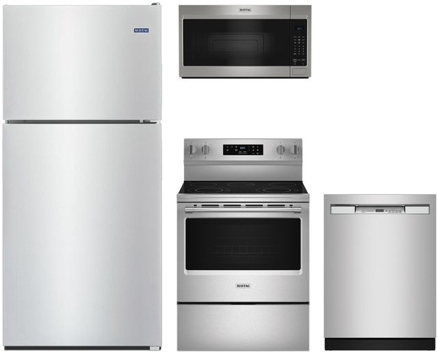 Maytag® 4 Piece Stainless Steel Kitchen Package-0