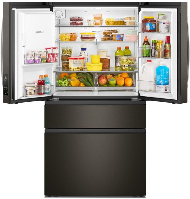 Whirlpool® 36" 28.9 Cu. Ft. Fingerprint Resistant Black Stainless Steel French Door Refrigerator with Flexible Temperature Drawer-4