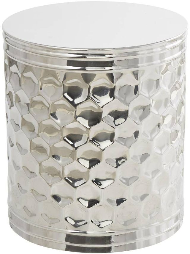 Deco Marche Silver Drum Table-0