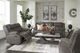Signature Design by Ashley® First Base Gunmetal Reclining Loveseat-3