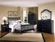 Vaughan-Bassett Cottage Black Full/Queen Slat Poster Footboard-4