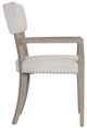 Bernhardt Albion Pewter/White Arm Chair-2