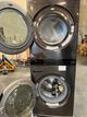 LG 5.0 Cu. Ft. Washer, 7.4 Cu. Ft. Dryer Black Steel Stack Laundry-1