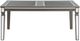 Elements International Glass Top Dining Table with Metallic Copper Base and Mirrored Accents-0