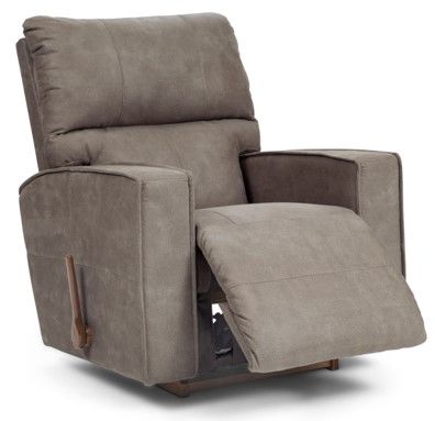 La-Z-Boy® Maddox Fossil Manual Rocking Recliner-4