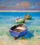 Stylecraft Carribean Beach Blue/Green Wall Art-1