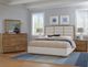 LM Co Home By Vaughan-Bassett Crafted Oak by Ben & Erin Napier Natural/Oatmeal King Upholstered Panel Bed-1