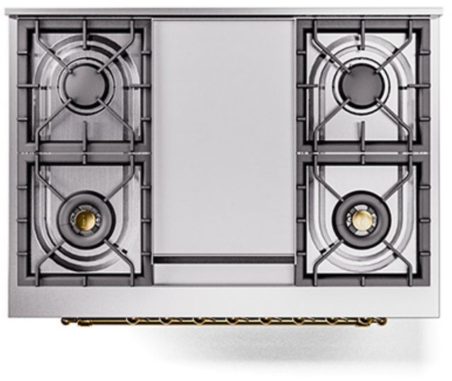 Ilve® Nostalgie II Series 36" Graphite Matte Pro Style Dual Fuel Range-2