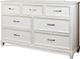 Riverside Furniture Osborne Winter White 7-Drawer Dresser-1
