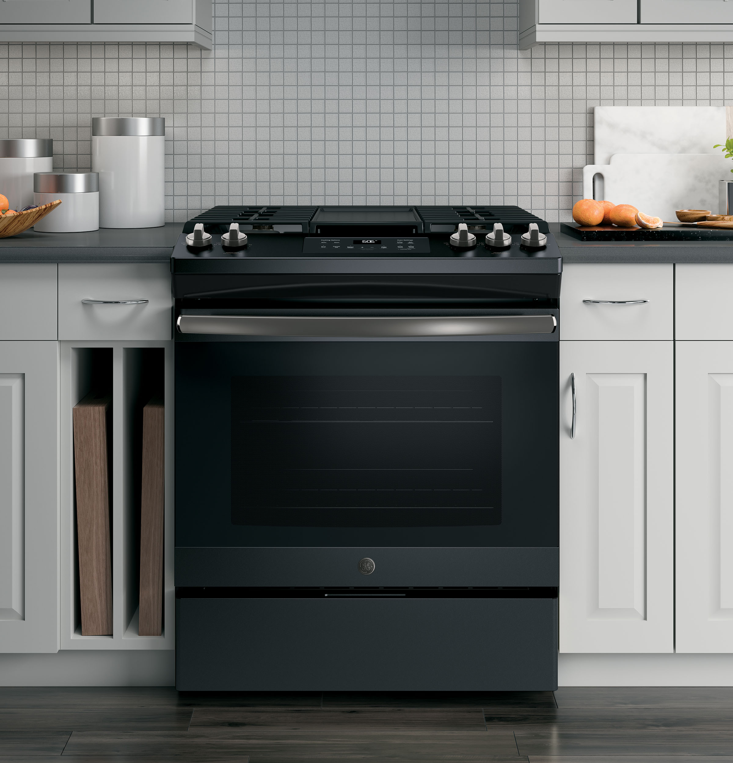 Ge black slate gas stove new arrivals