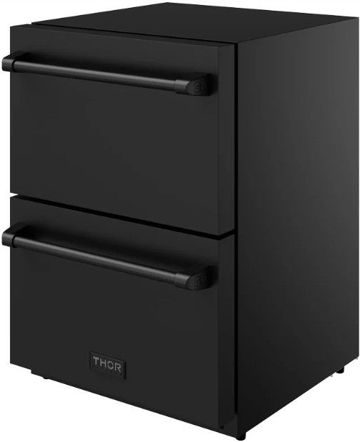 Thor Kitchen Gordon Ramsay Collection 3.4 Cu. Ft. Anti-Fingerprint Black Under the Counter Freezer Drawer-3