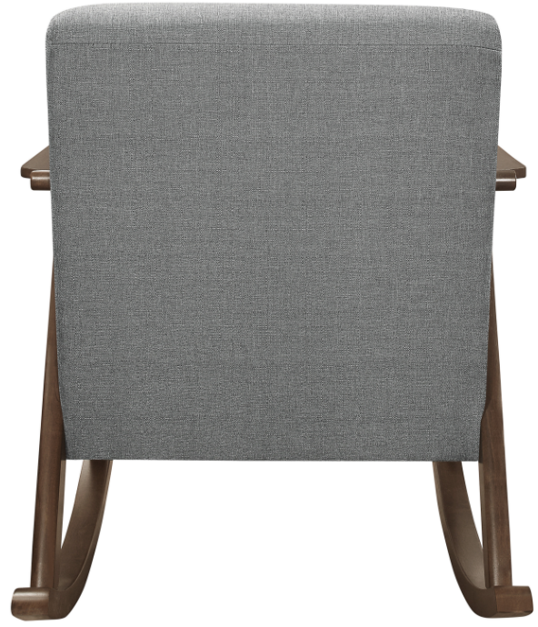 Mazin Furniture Waithe Gray Upholstered Rocking Chair-3