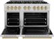 ZLINE Classic Autograph Edition 48" Stainless Steel Pro Style Dual Fuel Range with Champagne Bronze Accents-1
