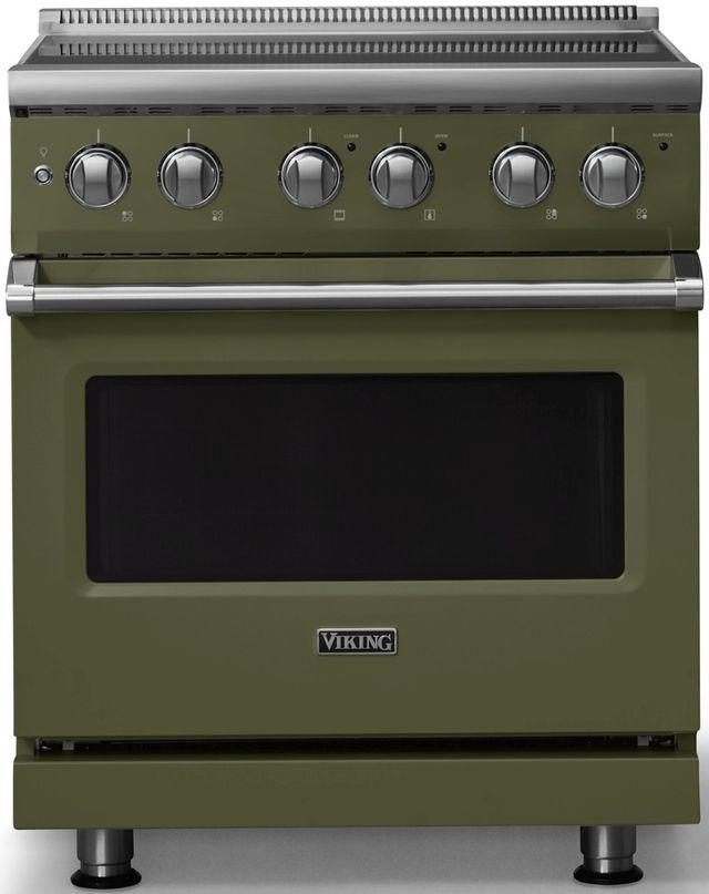 Viking® 5 Series 30" Martini Pro Style Electric Range with Polished Chrome Trim-0
