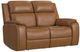 Flexsteel® Ziggy Camel Leather Power Reclining Loveseat with Power Headrest and Lumbar-0