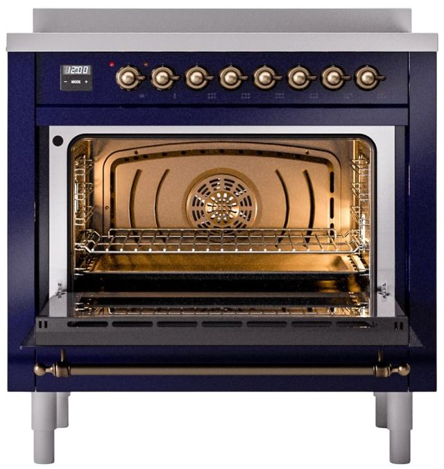 Ilve® Nostalgie II Series 36" Blue Pro Style Induction Range-1